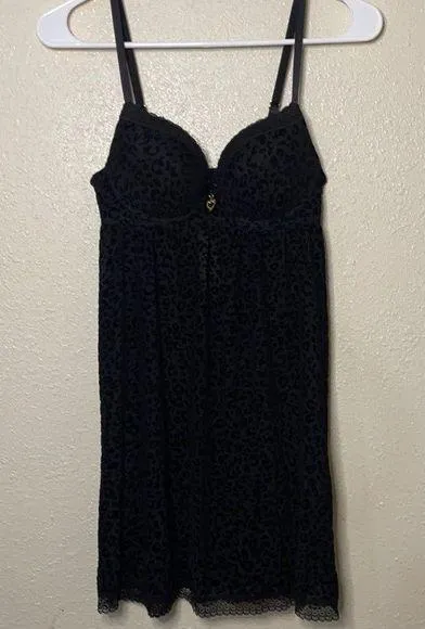 Thalia Sodi cheetah black babydoll - Image 2