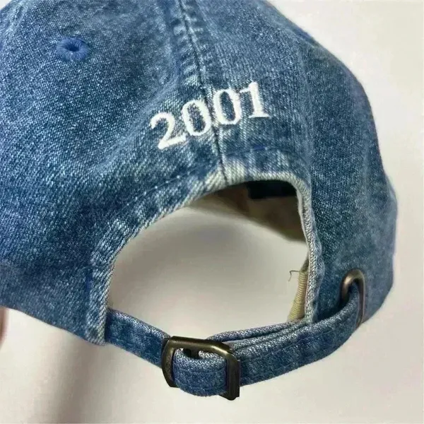 Imperial Vintage Denim‎ Baseball Cap Blue Golf Embroidered Unisex Hat - Image 6