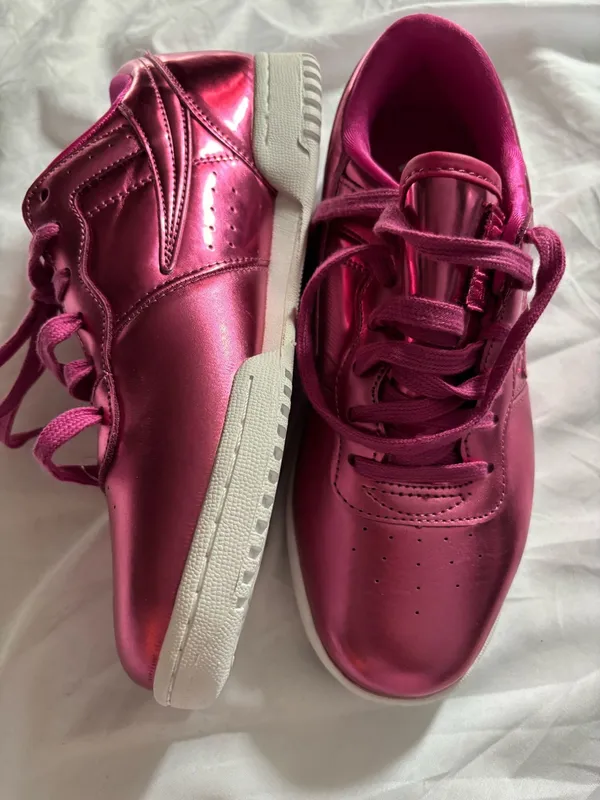 FILA Mettilac pink casual sneakers sz7 lace ups.. preppy - Image 3