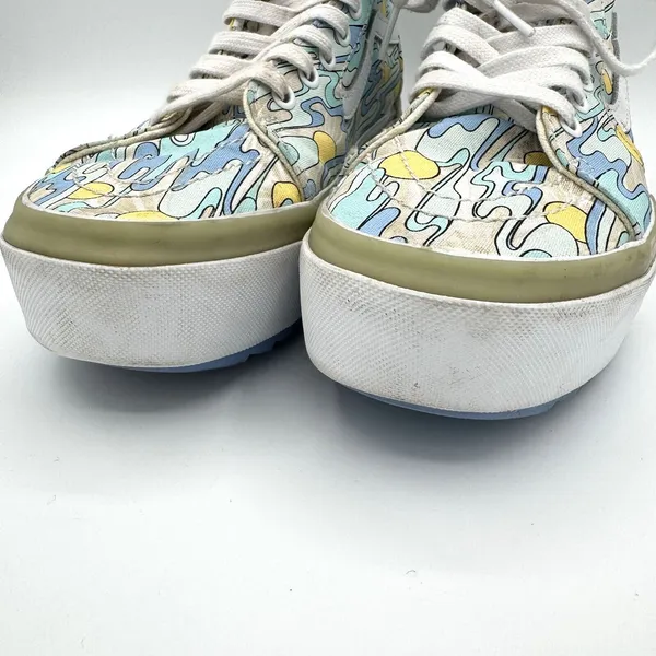 Vans Sk8-Hi Platform UV Ink Sunwaves Canvas Sneaker Size 7 Men's/Women's 8 1/2 - Image 2