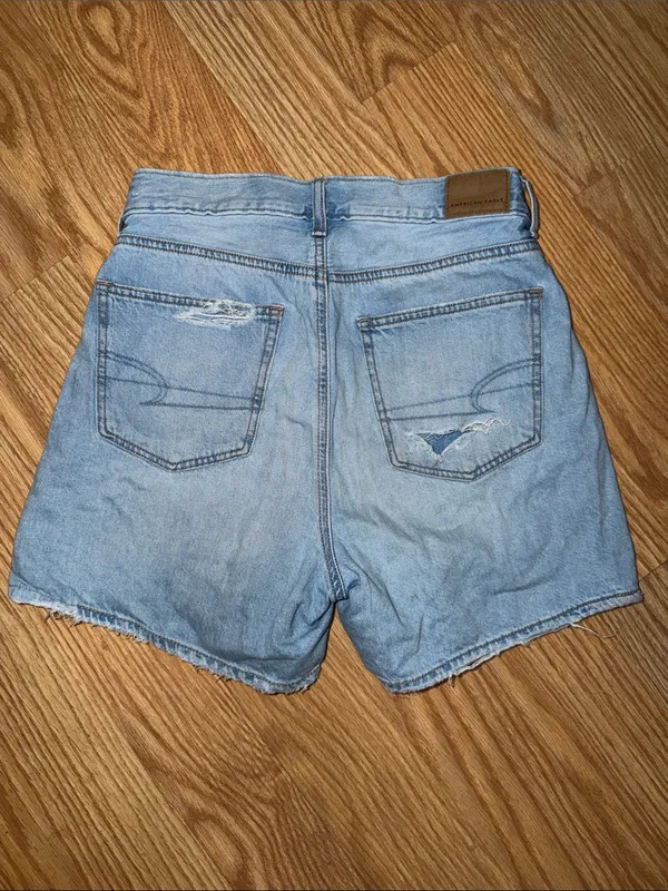 American Eagle Outfitters Light Wash Denim Jean Shorts - Image 3