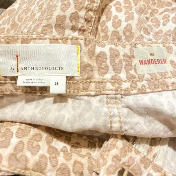 Anthropologie The Wanderer Boyfriend Trendy Casual Pants Leopard Utility Trouser - Image 7