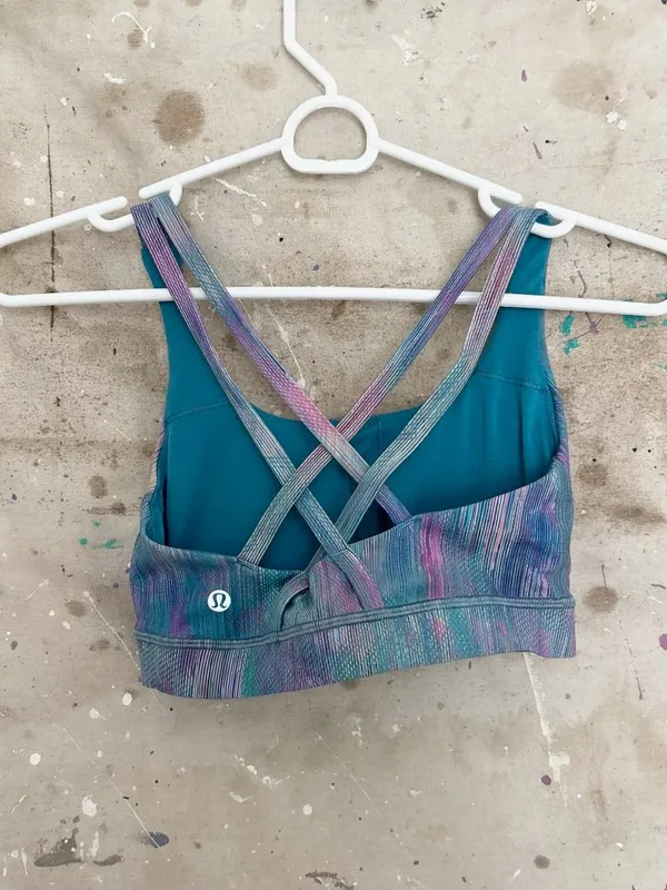 Lululemon Energy Bra Medium Support, B–D Cups, Pixel Diffuse Multi - Image 4