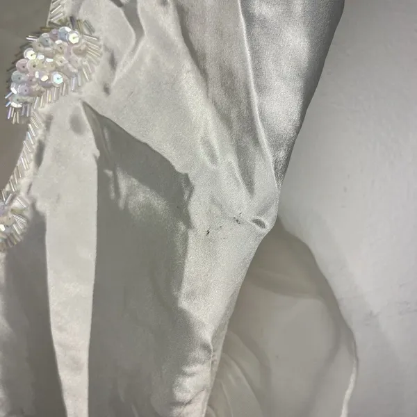 Victoria's Secret Women's Vintage 90s Embellished Teddy Lingerie Bodysuit Pearl - Image 6