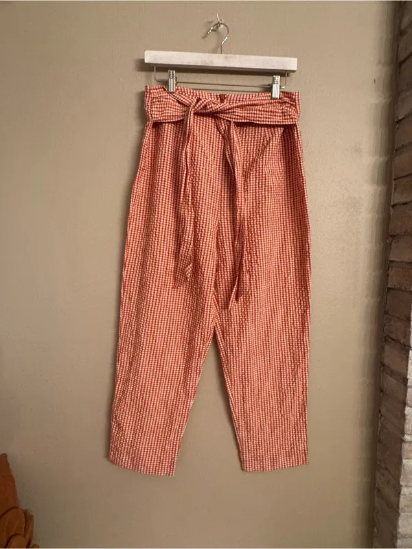 Free People Westside Seersucker Gigham Pants - Image 2