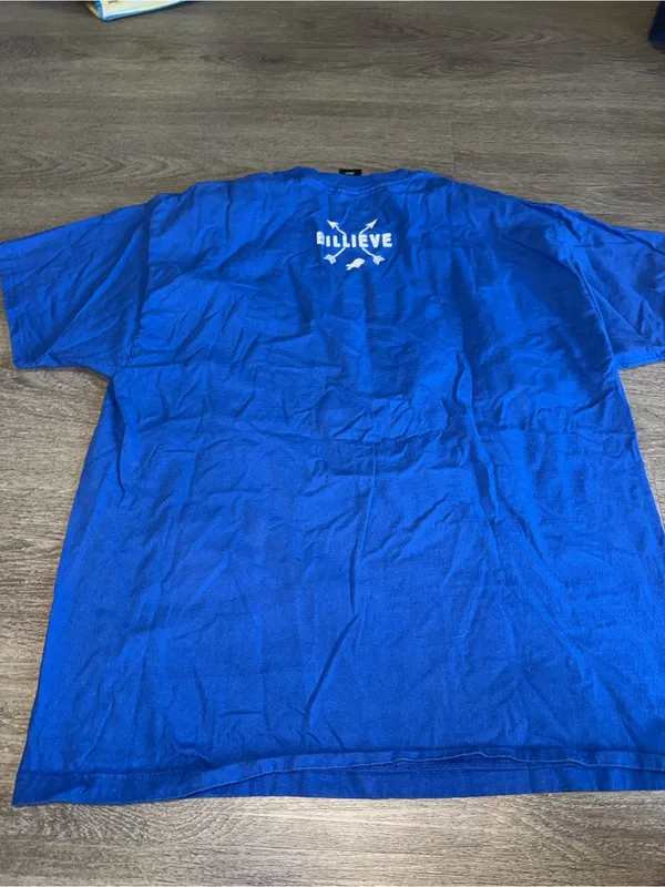 Seattle Bills Backers Blue Graphic Hanes Tee - XL - Image 5
