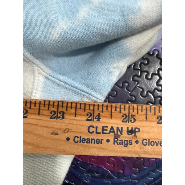 Nike Be True Tie Dye Hoodie Pink Blue Grey‎ Rainbow Swoosh Fleece Sweatshirt L - Image 7