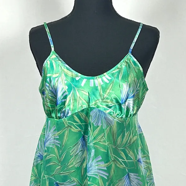 Vintage 90s‎ Y2K Secret Treasures Babydoll Chemise Women S Lace Up Sheer Chiffon - Image 5