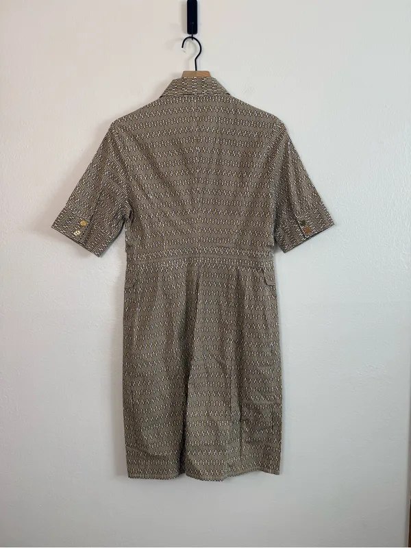 Tory Burch Geometric Print Ryder Shirt Dress - Image 5