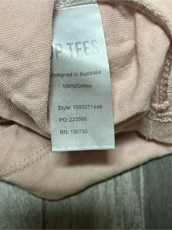 Women's Long Sleeve Cropped Tee - Light Pink - Image 4