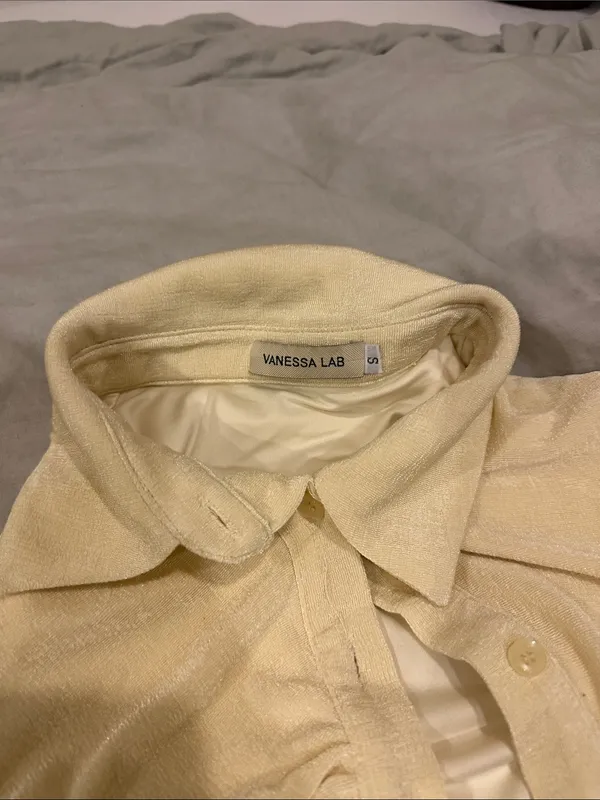 Yellow button up dress - Image 2
