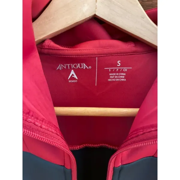 Antigua Georgia Bulldogs Full Zip Hoodie Small Red Charcoal Performance Jacket E - Image 6
