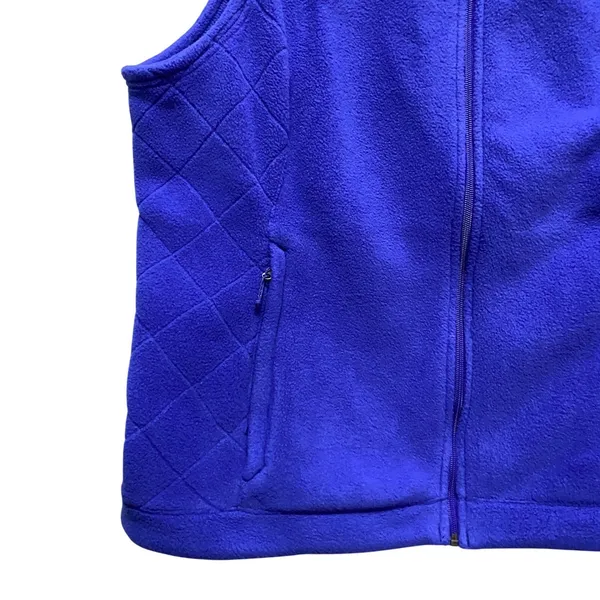 Eddie Bauer Fleece Vest Quilted Full Zip Sleeveless Jacket Womens 2XL Outdoor‎ - Image 2