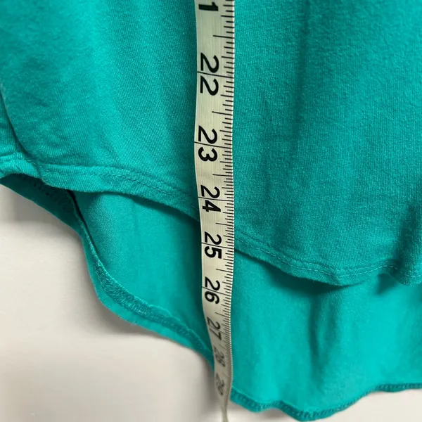 Premise Studio Teal Women's Top with satin neckline - Image 4