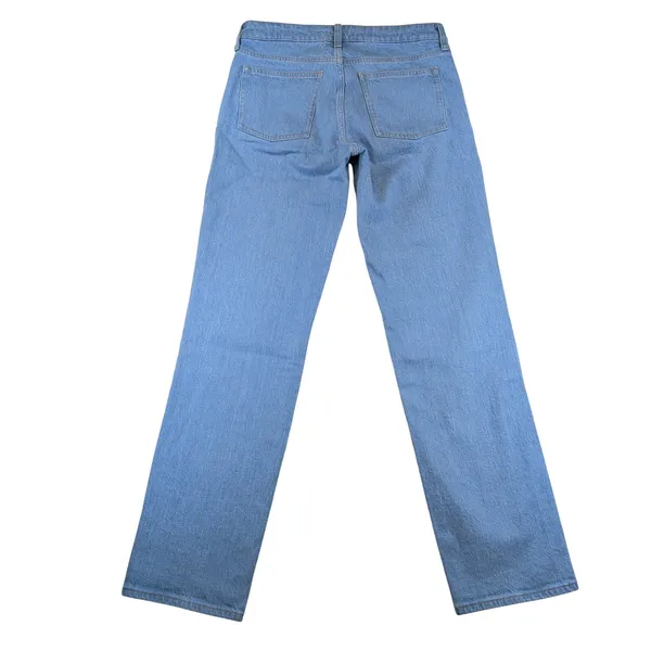 Denim Forum Aritzia Joni Straight Leg Jeans True Super Light Blue 28 129296 - Image 2
