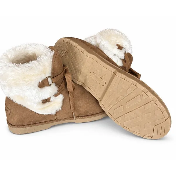 Makalu Rochelle Brown Faux Fur Lined Lace-Up Ankle Bootie Women US 11 M - Image 4