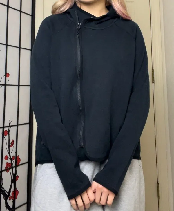 Nike Black Sportswear Tech Fleece Cape Zip-Up Hoodie - Image 3