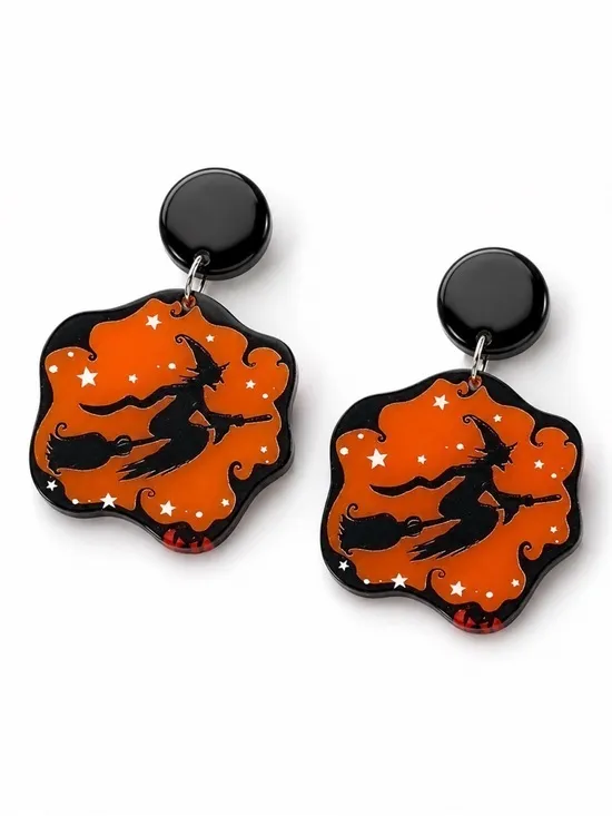 Halloween Earrings Black - Image 2
