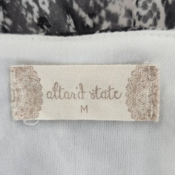 Altar'd State Gray Snakeskin Print Mini Dress Size Medium Wedding Guest Dress - Image 7