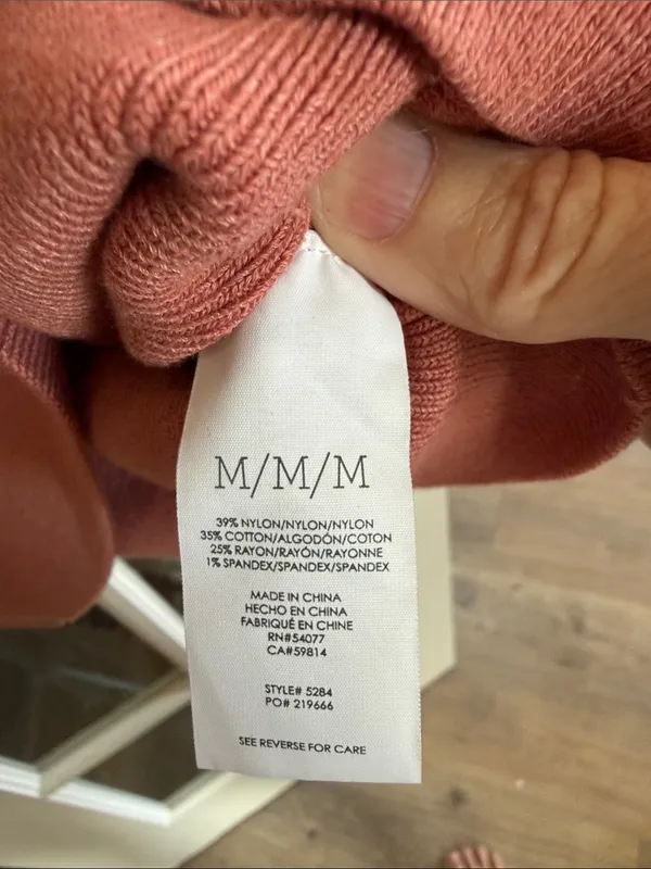 CAbi Brick Dust Rose Pink Alegria Dolman Sleeve Kimono Cardigan M - Image 5