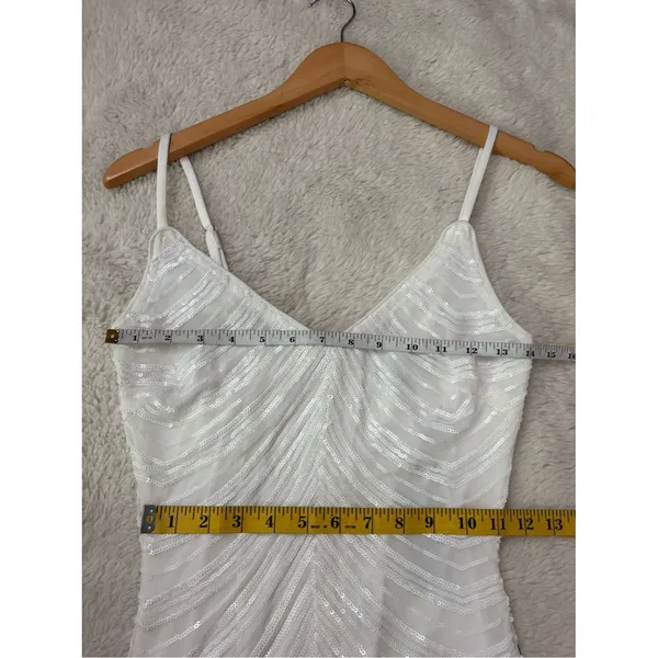 Lulus Like a Movie Star White Sequin Bodycon Mini Dress Size XS NWT Bachelorette - Image 8
