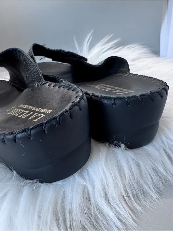 Paola Adjustable Leather Slide Sandals Women’s Size 40 Made in Italy - Image 6