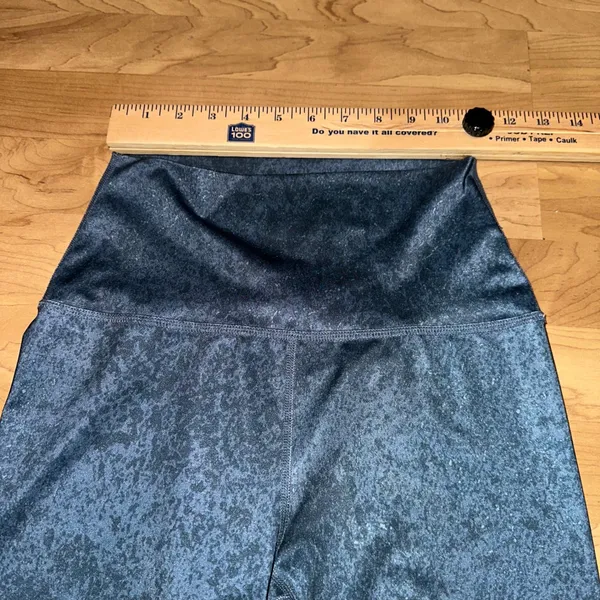 Beyond‎ Yoga Leggings High Waisted Athletic Pants Blue print S - Image 6