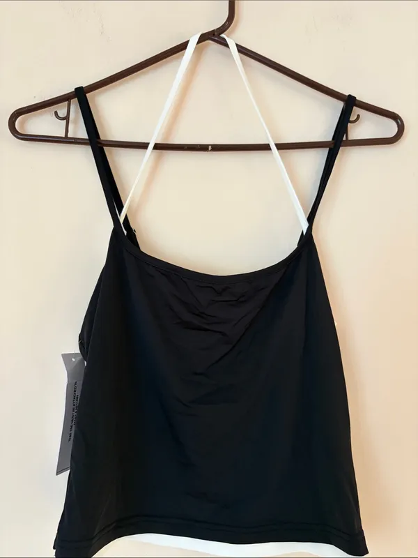 Princess Polly Premier layered tank top black white - Image 2