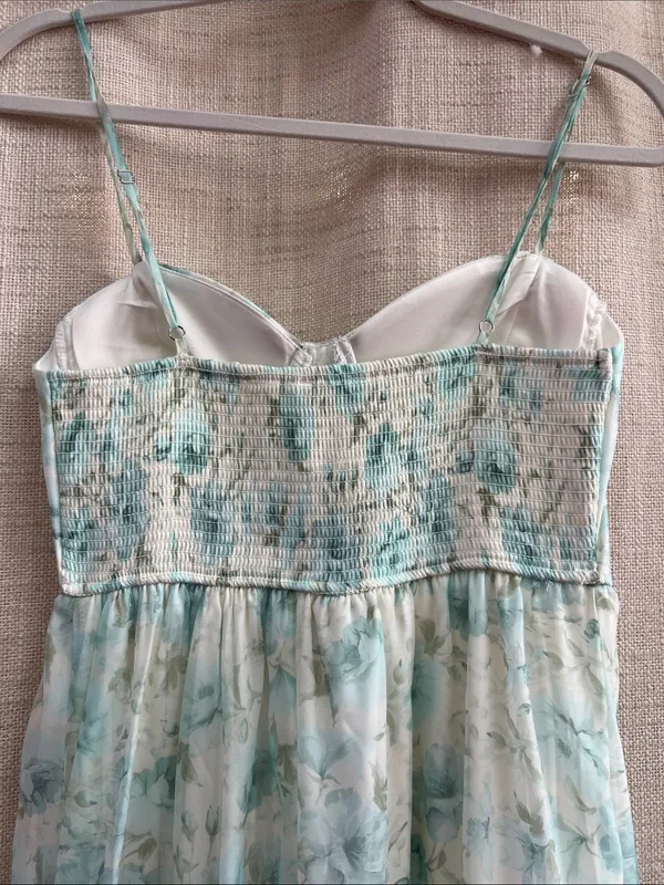 Floral Spaghetti Strap Corset Midi Dress Medium - Image 11