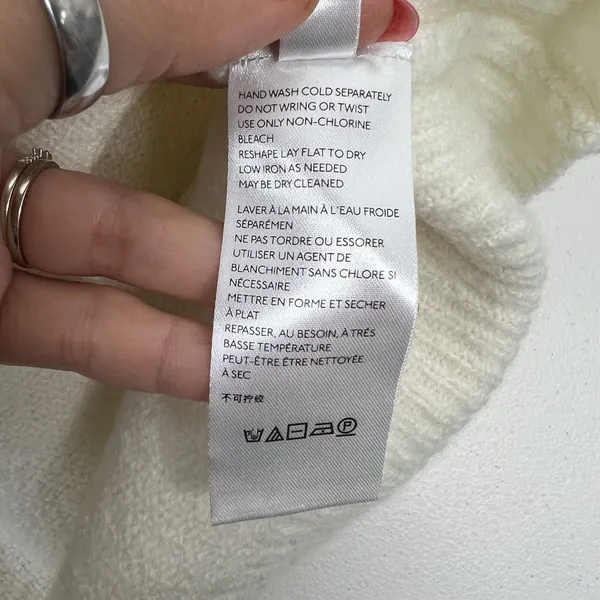 Anthropologie Size M Naomi Sweater Merino Wool Blend Boat Neck Oversized Slouchy - Image 11