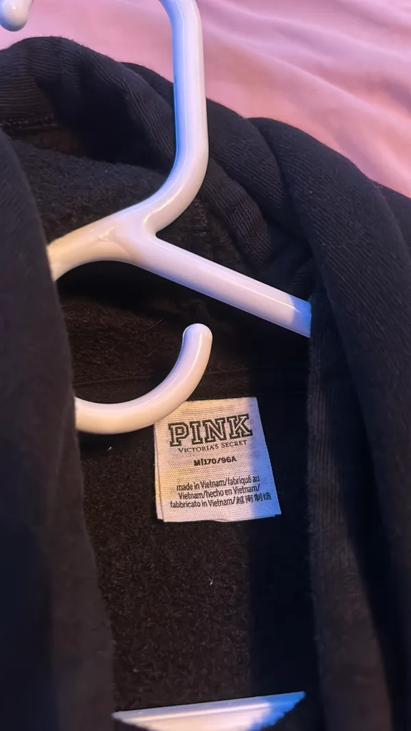 PINK Victoria’s Secret Black Hoodie - Image 2