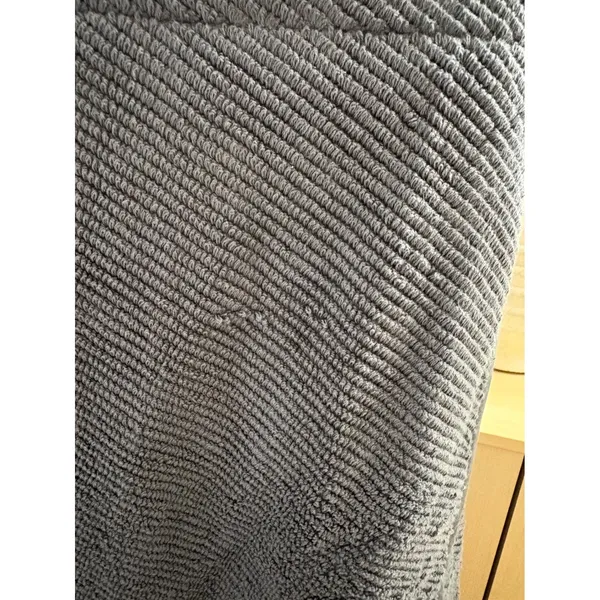 Coyuchi NEW Air Weight Organic Bath Wrap M/L Gray Shadow - Image 3