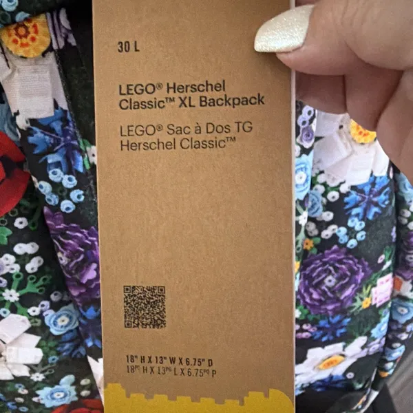 Herschel Supply Co. LEGO Herschel Floral Classic XL Backpack Floral 18x13 Unisex - Image 5