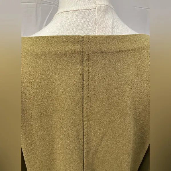 Ann Taylor Long Sleeve Tie Sleeve‎ Blouse Green Round Neck Womens Medium - Image 8
