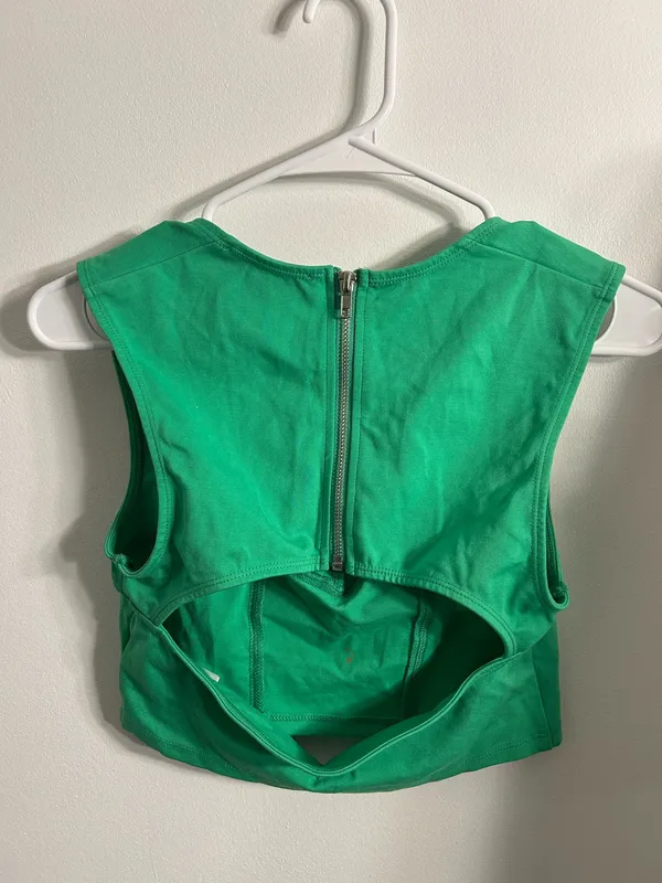 Urban Outfitters Green Crop Top - Image 2