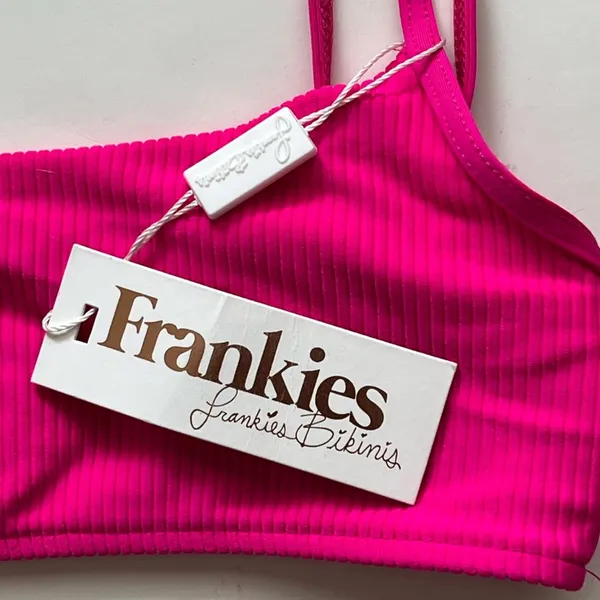 Frankie’s Bikinis Boots Ribbed Bralette Bikini top small NEW - Image 6