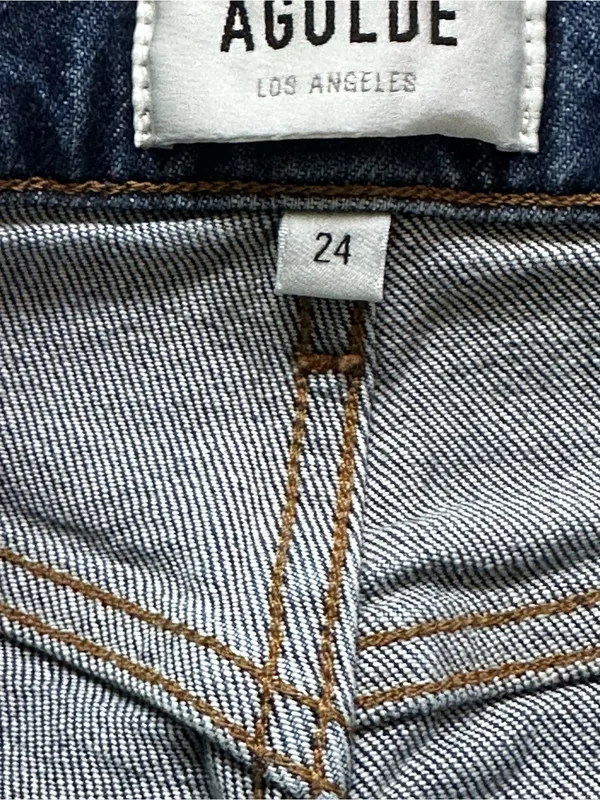 AGOLDE High Rise Stovepipe Jeans 90s Minimalist High Waist Casual Preppy - Image 5
