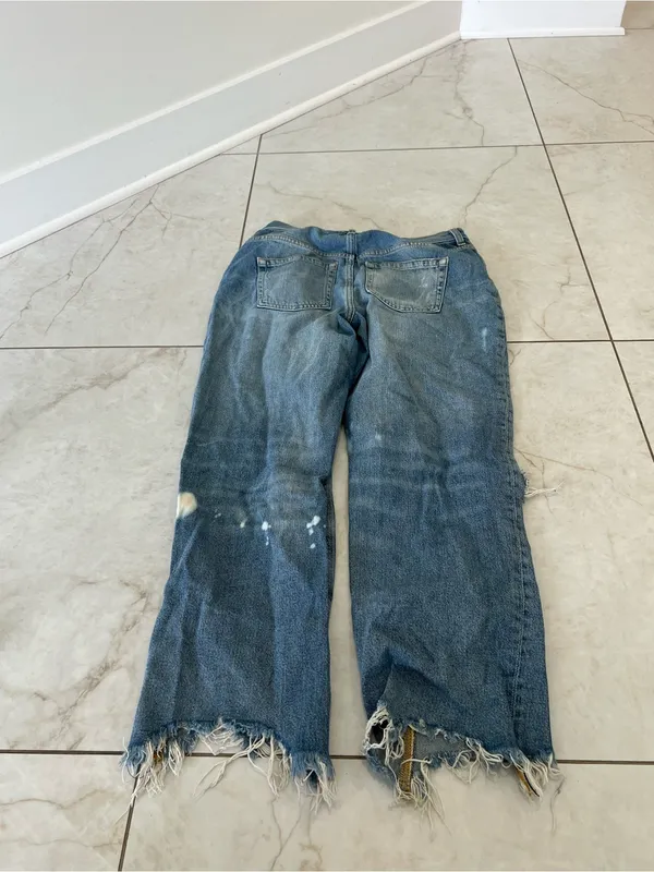 Free People Aged To Perfection Maggie Mid Rise Straight Leg Jeans Size 28 - Image 6