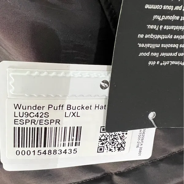 Lululemon NWT Wunder Puff Unisex Bucket Hat Insulated Fleece L/XL Shimmer Brown - Image 4