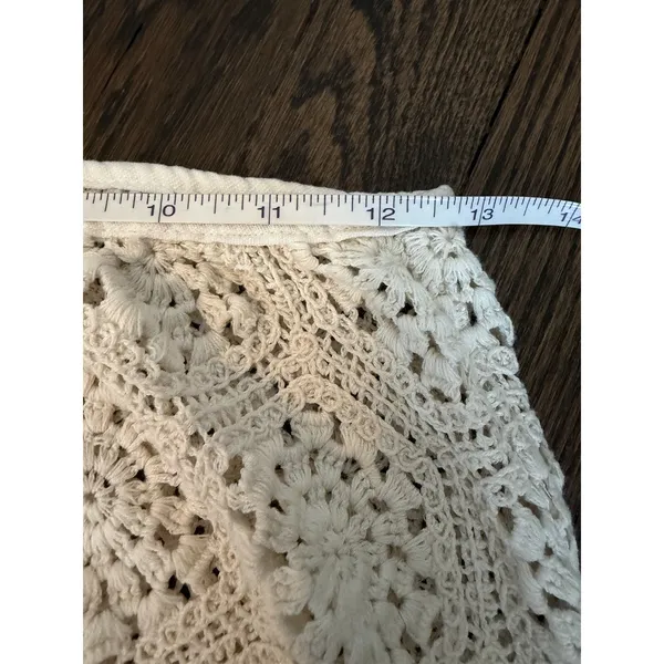 Agua Bendita Crochet Cream Tove Midi Skirt Womens Sz S $240 Swim Cover Up - Image 6