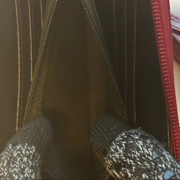 MIAK Collection Zip Around Wallet Red EUC - Image 6