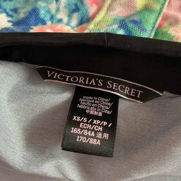 Victoria's‎ Secret Grey Satin Leopard Print Long Kimono Robe Duster XS/S - Image 5