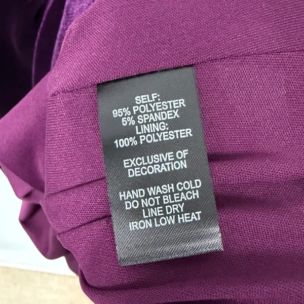 Lulus‎ Velvet Tulip Hem Maxi Dress Purple Romantic Evening Cocktail Size Large - Image 11