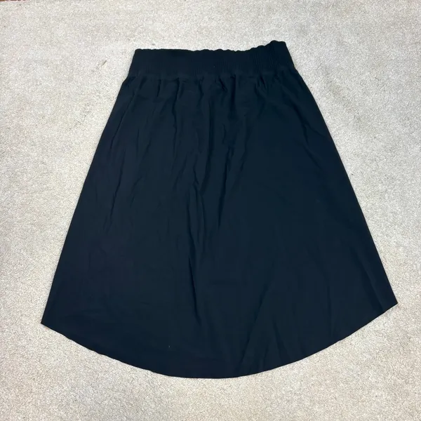 Athleta Cosmic Skirt Black Tan Hi Lo Stretch Pockets Size S - Image 2