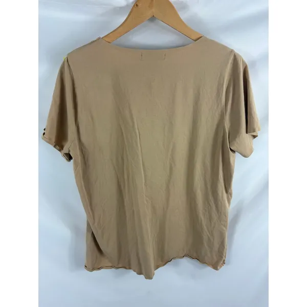 Lauren Ralph Lauren Light Brown Basic Tshirt Size 1X - Image 3