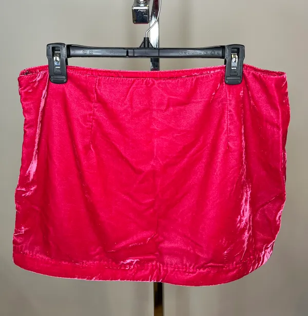 Free People Velvet Pink Mini Skirt - Image 5