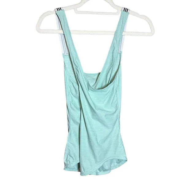 adidas women’s light green cross back tank top‎ Sz S - Image 2