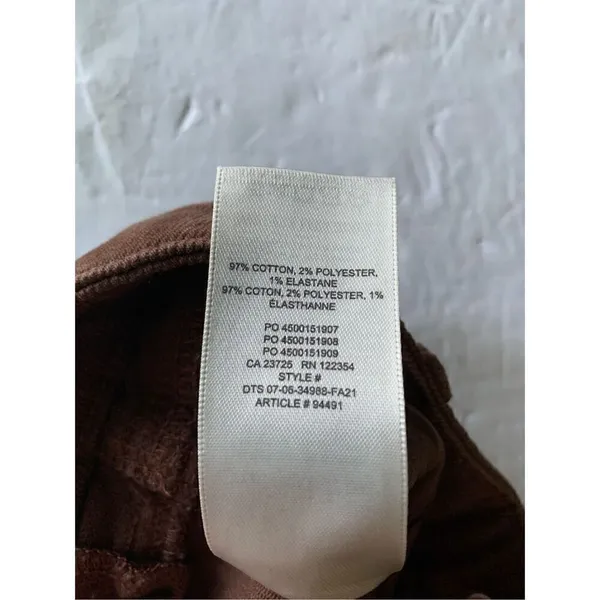 Wilfred Free wide leg baggy pants brown women's size 0 - Image 5