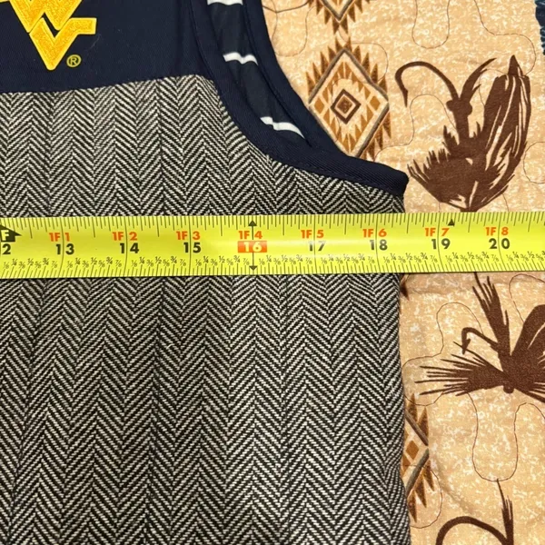 West Virginia Gameday Couture Navy and Gray Vest size S women’s - Image 6
