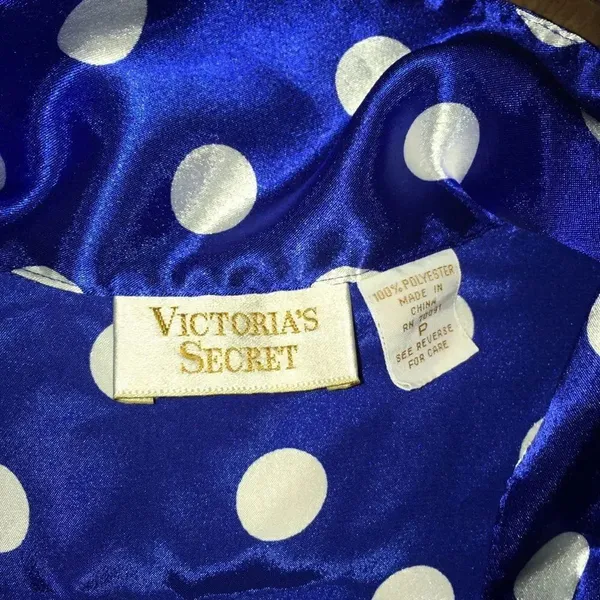 Victoria’s Secret P polka dot satiny shirt - Image 2